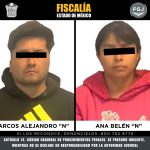 FISCALÍA EDOMÉX APREHENDE A PAREJA INVESTIGADA POR DESAPARICIÓN DE UNA MUJER EN EL MUNICIPIO DE ECATEPEC